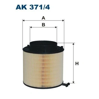 Immagine di FILTRON AK 371/4 filtro aria 167 160 Cartuccia AUDI: A4 B8 Avant, A5 Coupe, Q5