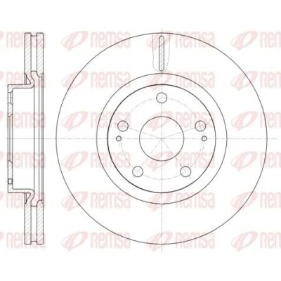 Immagine di REMSA 61050.10 Disco freno Assale anteriore 295, 295 26 5 ventilato TOYOTA: Auris Hatchback, Corolla Verso, Avensis II Station Wagon