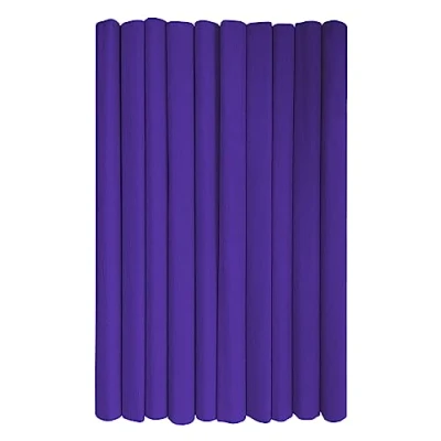 Immagine di Interdruk rotoli di carta crespa multiuso per lavoretti e decorazioni bambini Confezione da 10 (50 cm x 200 cm, 28 g/m2) 15 viola
