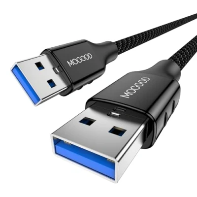 Immagine di MOGOOD USB A Cavo 2M 3.0 Maschio Extender Tipo per Trasferimento Dati Compatibile con Hard Drive, Laptop, Monitor e altro ancora