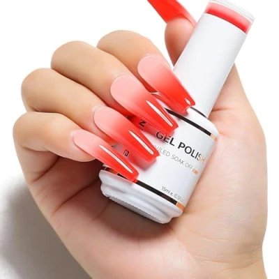 Immagine di Nicedeco Smalto Cambia Colore con Temperatura Termico Semipermanente Unghie in Gel Nail Polish Smalti Soak off Lampada UV LED (05), 15ML