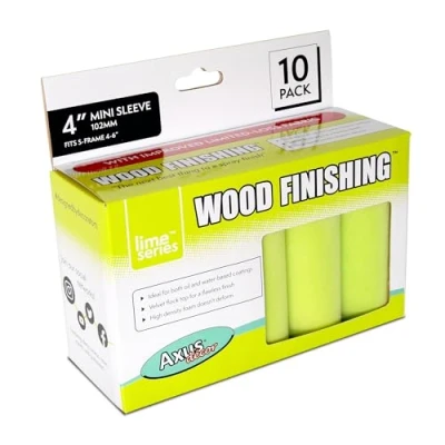 Immagine di Axus Décor Mini rulli per finitura legno, confezione da 10, colore: Verde lime