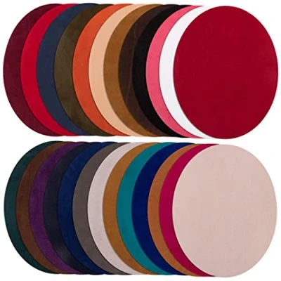 Immagine di Rolin Roly 25PCS Patch e Toppe Ovale Termoadesive Jeans Colorate Ferro On Turno Fai Artigianato per Riparazioni Abbigliamento Giacche Borse (Multicolor)