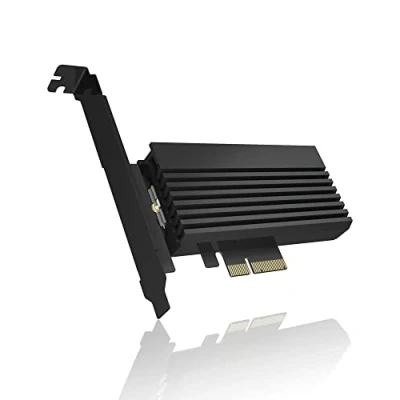 Immagine di ICY BOX Scheda PCI Express, Adattatore M.2 NVMe SSD a PCIe 4.0, Dissipatore di Calore, Illuminazione LED, Chiave M, 2230, 2242, 2260, 2280, IB PCI214M2 HSL