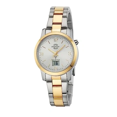 Immagine di Master Time MTLA 10305 12M Orologio radiocontrollato da donna con bracciale in acciaio inox, bicolore (oro/argento)
