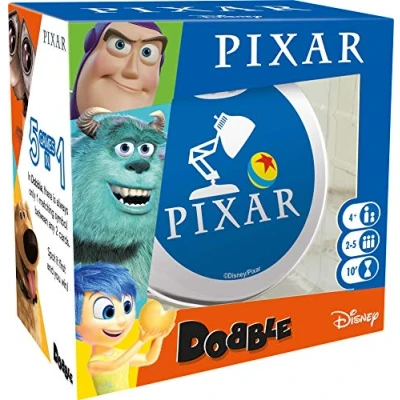 Immagine di Asmodee , Dobble Pixar Card Game Ages 6+ 2 8 Players 15 Minutes Playing Time