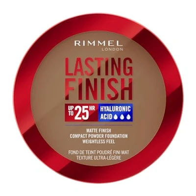 Immagine di Rimmel Lasting Finish, 014 Warm Cinnamon, Fondotinta Compatto, Finish Soft Focus, opaco, Coprenza totale, SPF20, Formula vegana, 7 g