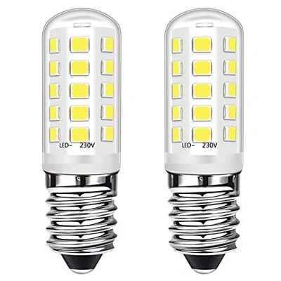 Immagine di E14 Lampadine LED a Candela 3W Equivalenti 40W Alogene, Blanc froid 6000K,E14 Piccole Vite Edison per Cappa Aspirante Congelatore, No Flicker, Dimmerabile, AC 220 240V, Confezione da 2