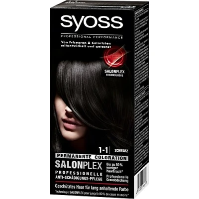 Immagine di Syoss 1 NERO Colore dei capelli, confezione da (3 X 115 ML)