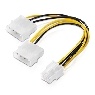 Immagine di Adattatore per cavo di alimentazione a 6 poli scheda grafica PCIe PCI E Express PEG 1x PC Stromkabel