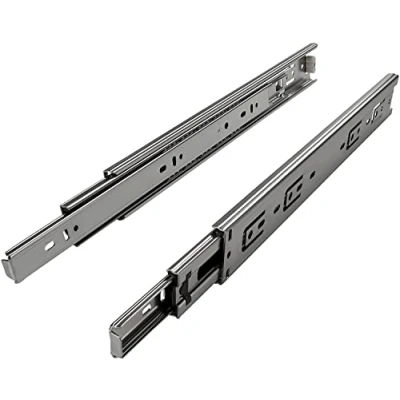Immagine di EVOTRADE Coppia Guide Scorrevoli H45 a Sfere con Chiusura Standard Binari Cassetto Estrazione Totale Portata 50Kg (250 mm)