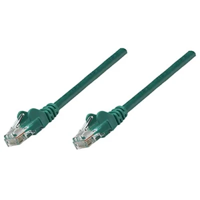 Immagine di Intellinet 730815 RJ45 cavo di rete, patch CAT 6 U/UTP 0.25 m Verde 1 pz.