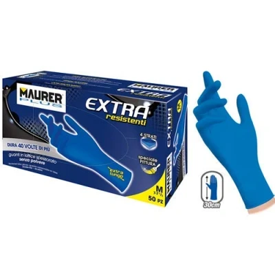 Immagine di GUANTI MONOUSO LATTICE EXTRA S MAURER PLUS CF.50PZ CF. SCATOLA