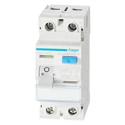 Immagine di Hager CDA240D Interruttore differenziale di sicurezza A 1 fase 2 poli 40 0.03