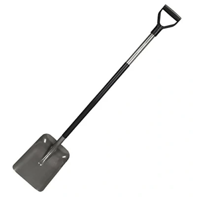 Immagine di Fiskars Pala, Larghezza: 23,5 cm, Lunghezza: 132 Manico e testa in acciaio, Nero/Grigio, Ergonomic, 1001579