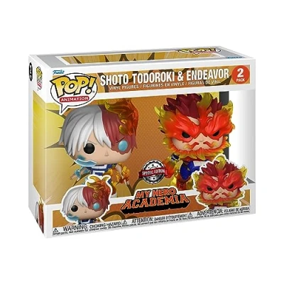 Immagine di Funko Pop! Animation: My Hero Academia (MHA) 2 Pack Endeavor &amp; Todoroki &amp;Todoroki Figura in Vinile da Collezione Idea Regalo Merchandising Ufficiale Giocattoli per Bambini e Adulti