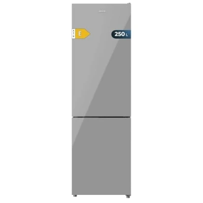 Immagine di Cecotec Frigorifero Combinato Bolero CoolMarket 250 Grey Glass E. 180cmx55cm, 250L, Total No Frost, Classe E, Multi Air Flow, Fast Cooling, Humidity Box, allarmi porta aperta