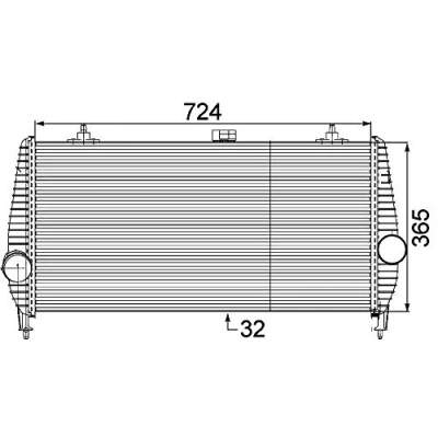 Immagine di MAHLE ORIGINAL CI 173 000P Intercooler CITROËN: C5 II Hatchback