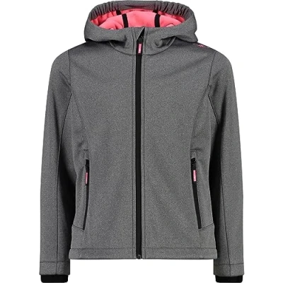 Immagine di CMP, Giacca Kid G con cappuccio fisso, Nero Mel. Gloss, 164