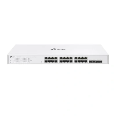 Immagine di TP Link Festa FS328G Switch Gigabit a 24 porte con 4 slot SFP, gestione cloud gratuita, routing statico, VLAN, ACL, IGMP Snooping, design senza ventole