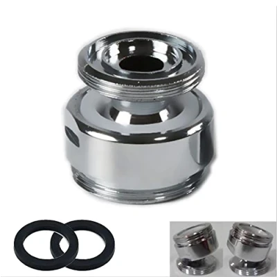 Immagine di adattatore per rubinetto girevole a 360 gradi, da 16 mm maschio 22 NPT filettatura in ottone del lavandino purificatore d&#039;acqua connettore aeratore