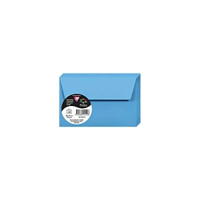 Immagine di Clairefontaine 5551C Pacco da 20 Buste autoadesive Formato 9x14cm 120g/m² Colore Turchese Inviti Eventi e Corrispondenza Gamma Pollen Carta Premium Liscia