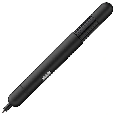 Immagine di Lamy pico black penna a sfera tascabile innovativa con un solo scatto misura naturale involucro in metallo e larghezza di tratto M refill 22 nero incl.