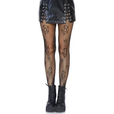 Immagine di Leg Avenue Occult Net Collant, Nero, One Size Donna