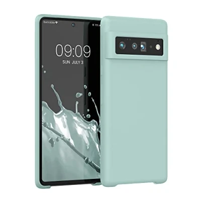 Immagine di kwmobile Cover per Google Pixel 6 Pro Custodia Back Case Smartphone in Silicone TPU Protezione Gommata menta matt