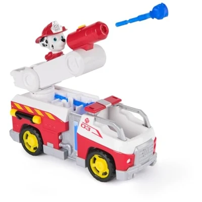 Immagine di PAW Patrol Fire Rescue: Camion dei Pompieri di Marshall con Action Figure, lanciamissili e Giocattolo, Giocattoli per Bambini Bambine dai 3 Anni in su