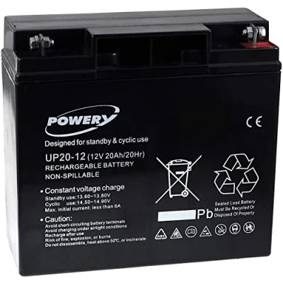 Immagine di akku net® Batteria al Piombo UP20 12 sostituisce FIAMM Tipo FG21803 12V 20Ah, 12V, Lead Acid