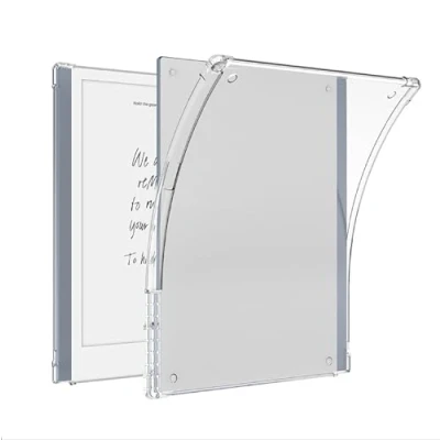 Immagine di GIOPUEY Cover per Remarkable 2, Custodia Con slot penna, Scocca posteriore in TPU morbido, Copertura sottile, Protezione Airbag trasparente