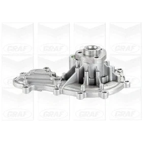 Immagine di GRAF PA1141 Pompa acqua con guarnizione meccanico Lamiera d&#039;acciaio per trasmissione cinghia Poly V AUDI: A6 C7 Avant, A4 B8 A5 Coupe