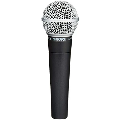 Immagine di Shure SM58 LC Microfono dinamico per voce con pattern polare a cardioide l&#039;uso professionale in applicazioni vocali dal vivo, Nessun cavo incluso (SM58 LCE)