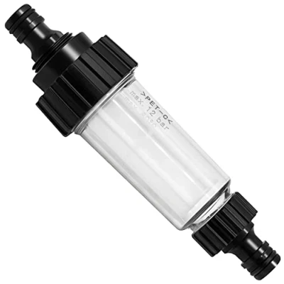 Immagine di VARIOSAN Filtro dell&#039;acqua con adattatore 15648, 3/4&quot;, per idropulitrice, pompa o camper, adatto anche Kärcher 4.730 059.0