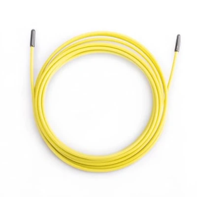 Immagine di PICSIL cavo di ricambio per corda da salto Cross Training, in acciaio rivestito PVC, lunghezza 3 m, spessore 2,5 mm, compatibile con altre marche (2,5 giallo)