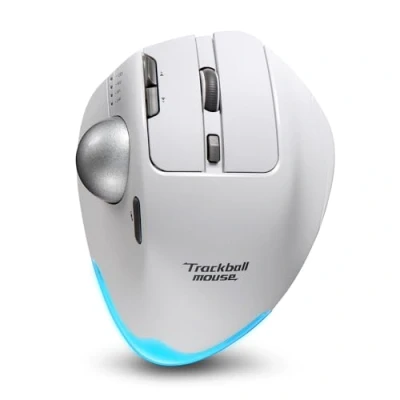 Immagine di Mouse Trackball Bluetooth,Mouse wireless Ricaricabile,Operazione con il pollice,4800DPI,Mouse Bluetooth Ergonomico,Mouse Senza Fili pour PC,Mac,Pad