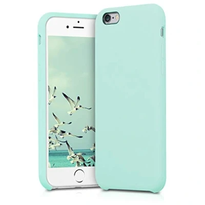 Immagine di kwmobile Cover per Apple iPhone 6 / 6S Custodia Back Case Smartphone in Silicone TPU Protezione Gommata menta matt