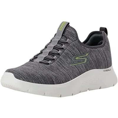 Immagine di Skechers 216484 Gylm, Scarpe da ginnastica Uomo, Grigio Tessile Lime Trim, 43 EU