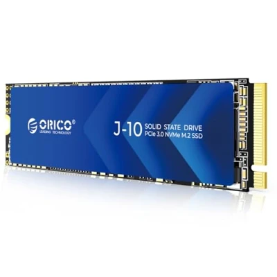Immagine di ORICO 1TB NVMe M.2 SSD PCIe Gen3.0x4 2280, Fino a 3100 MB/s, 3D NAND Interno (con Dissipatore di Calore), Unità Stato Solido Interne per PC e Montaggio Video J10