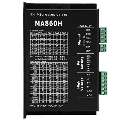 Immagine di Stepper Motor, Driver Motore Passo Passo, Modulo Controller 1pc 18 80v Ac / 24 110v Dc 7.2a per 2 Fasi 86