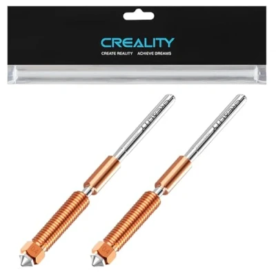 Immagine di Ugelli ufficiali Creality K1C da 0,4 mm, ugello Unicorn Quick Swap Ender 3 V3 con lega di titanio Heat Break, rame e acciaio temprato per K1C/Ender V3/Ender Plus (2 pezzi)