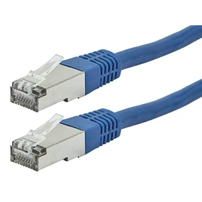 Immagine di Monoprice Entegrade Series cavo patch Ethernet Cat6A, lunghezza 9 m, colore blu, Internet di rete Zeroboot, RJ45, incagliato, 550 MHz, STP, filo rame puro nudo, 10 G, 26 AWG