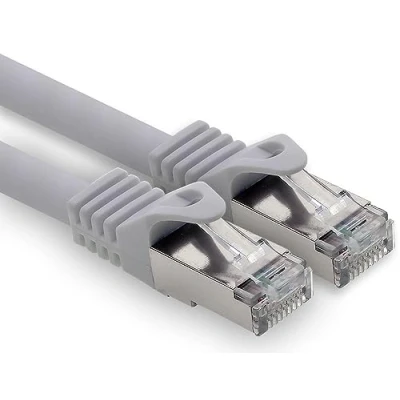 Immagine di freiwerk cavo di rete CAT.7, 3 m, grigio, 1 pezzo, Lan Ethernet, s FTP LSZH PIMF 10 GB RJ45, spina Cat6a