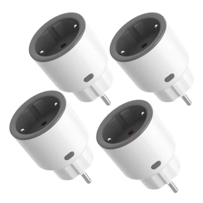 Immagine di SONOFF S60TPF 4PCS Presa Smart 16A 2.4G WIFI Intelligente Plug with Timer, Power Statistics, Overload Protection, Voice Control, Compatible Alexa, Google Home