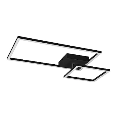 Immagine di Reality, Plafoniera, Padella incl. 1 x LED,SMD,25,0 Watt,3000K,3000 Lm. Finitura: Metallo, nero opaco L:63,5cm, L:37,0cm, A:7,5cm Girevole,Dimmerabile tramite interrutto,