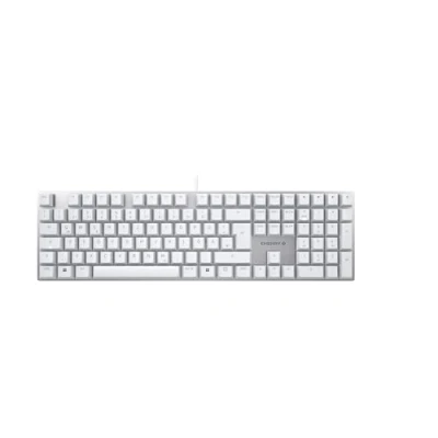 Immagine di CHERRY KC 200 MX, Tastiera Office Meccanica Con Piastra Metallica Anodizzata, Layout per la Germania (QWERTZ), Filo, Interruttori MX2A BROWN, Bianco/Argento