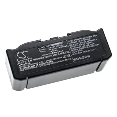 Immagine di vhbw batteria compatibile con iRobot Roomba e515040, 5150, 7150, 7550, e5150, e515020, e5152 home cleaner nero (5200mAh, 14,4V, Li Ion)