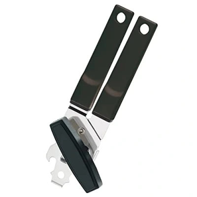 Immagine di Westmark Apriscatole a pinza con alzatappo, Per mancini, Lunghezza: 18,5 cm, Acciaio/Plastica, Sieger, Colori assortiti: Nero/Argento o Bianco/Argento, 11272270
