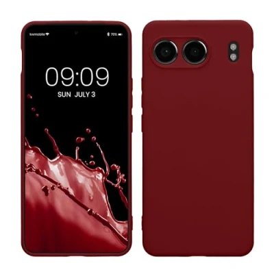 Immagine di kwmobile Custodia Compatibile con OnePlus Nord 4 5G Cover Back Case per Smartphone in Silicone TPU Protezione Gommata rosso fulvo